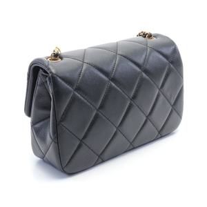 Chanel Black Small Flap Shoulder Bag Bag Lambskin Matelasse
